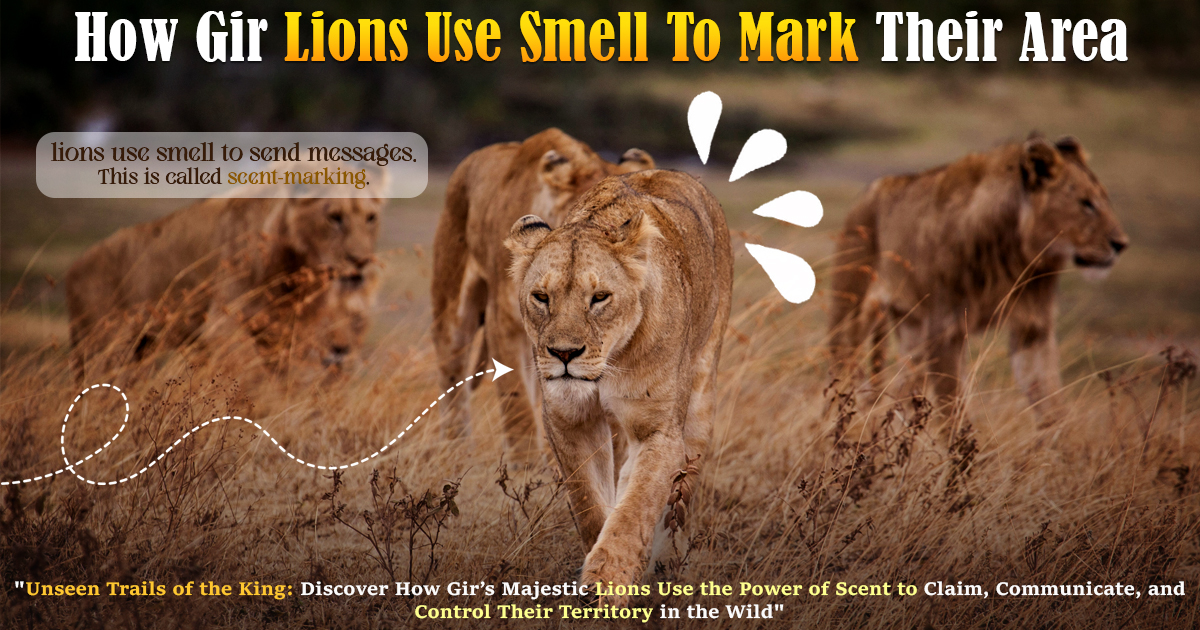 How Gir Lions Use Smell To Mark Their Area