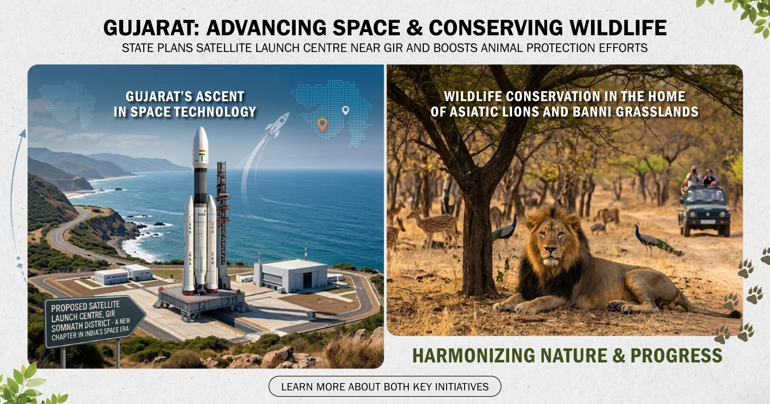 Gujarat Space Plan And Gir Wildlife Update